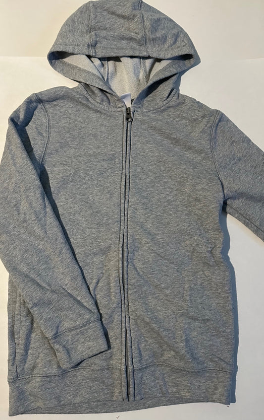 Joe Fresh, Grey Zip-Up Hoodie - Size Large (10-12)