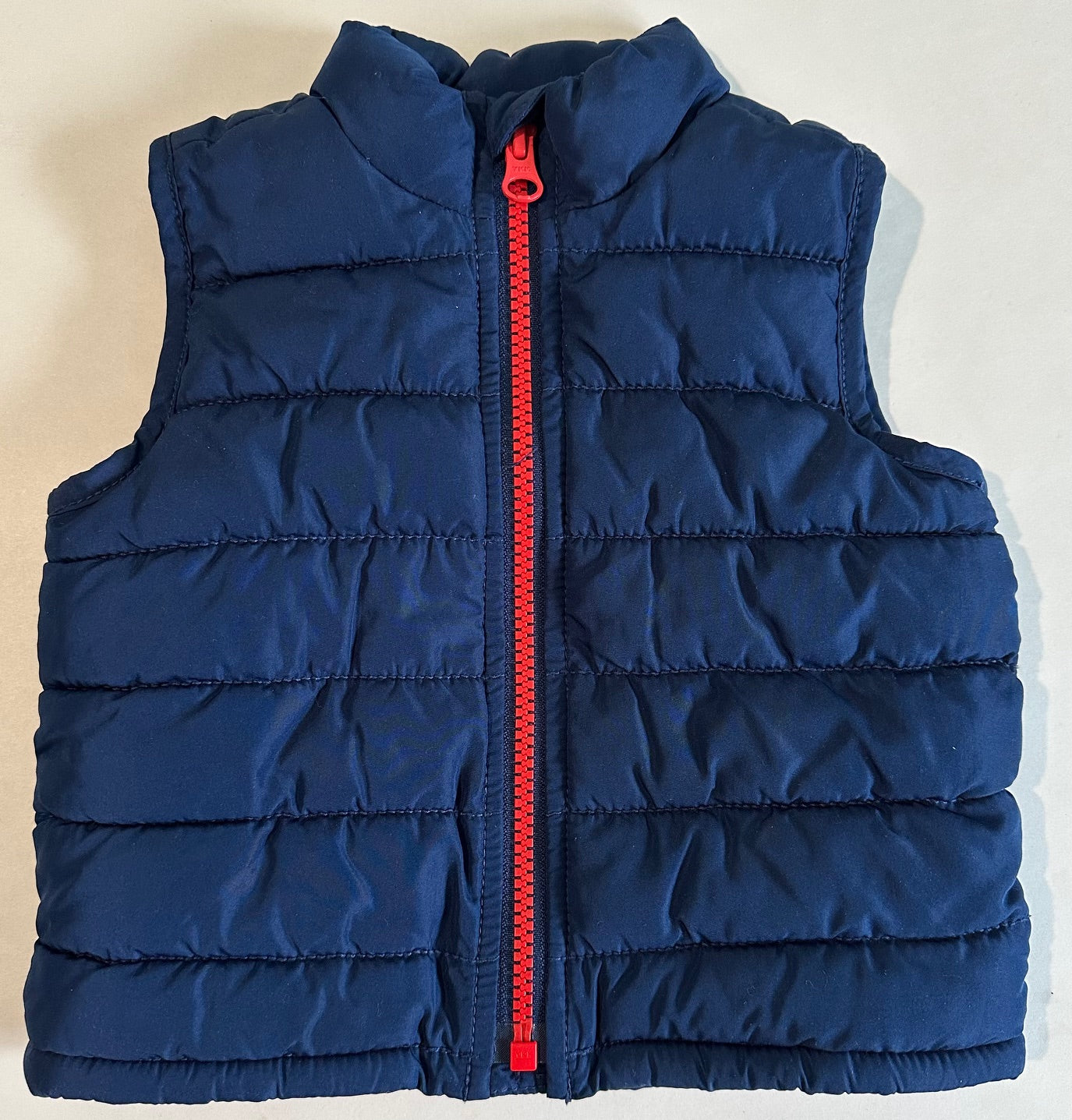 Old Navy, Navy Blue Puffer Vest - 6-12 Months