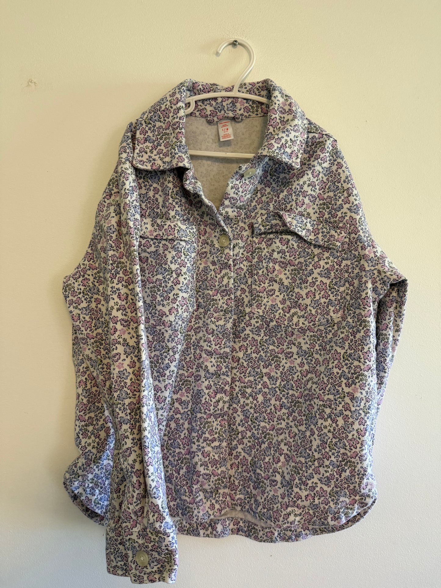 JOE FRESH FLORAL SHACKET SIZE 10-12