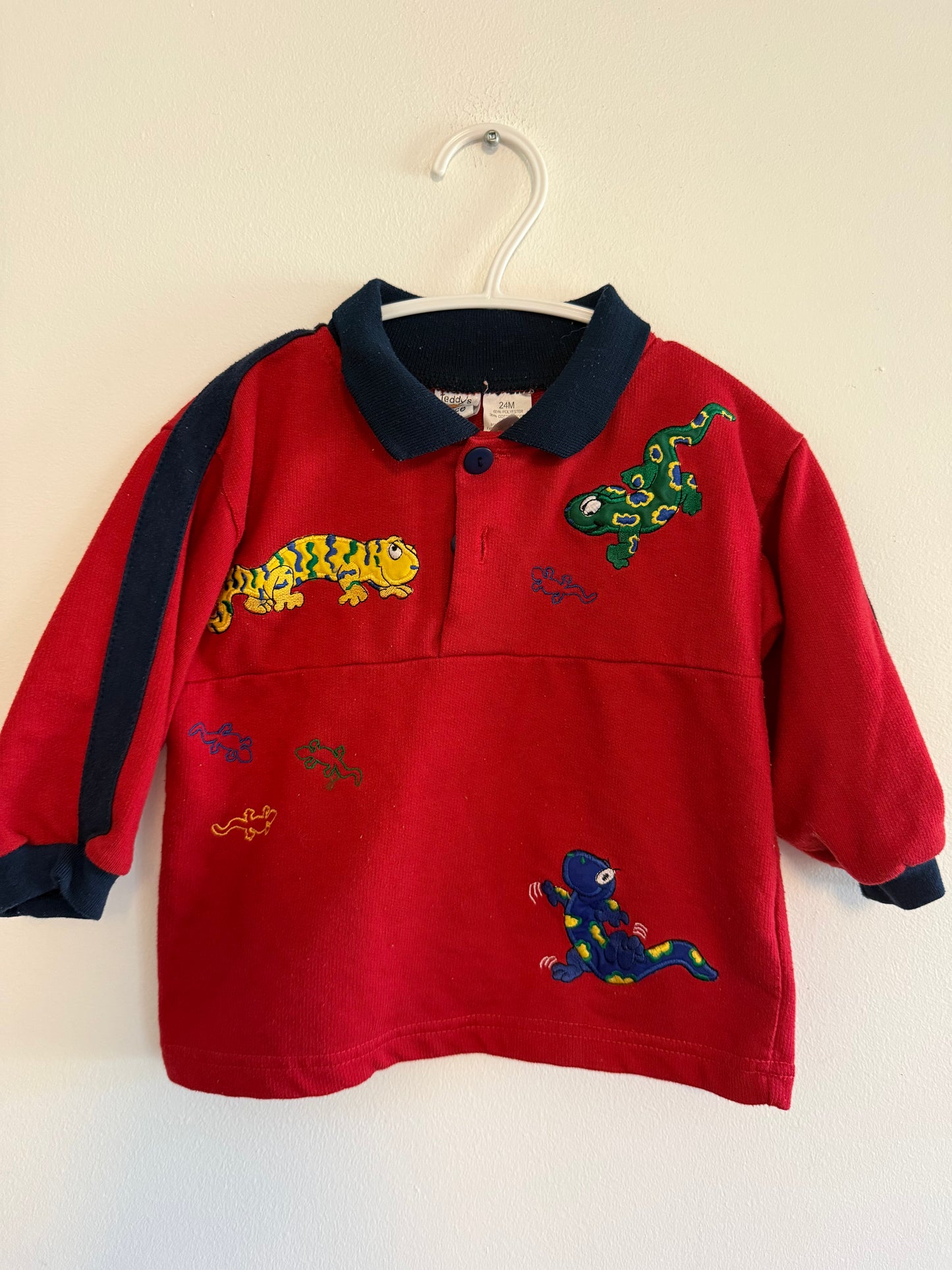 TEDDYS CHOICE LIZARS SHIRT SIZE 24M