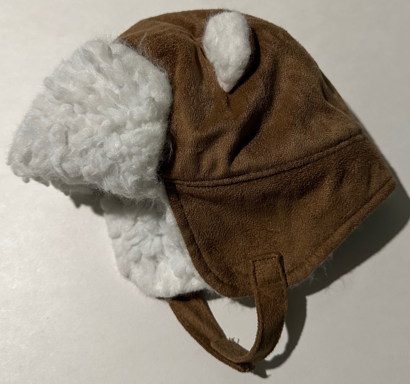 Old Navy, Soft Brown Winter Hat with Chin Strap - 3-6 Months