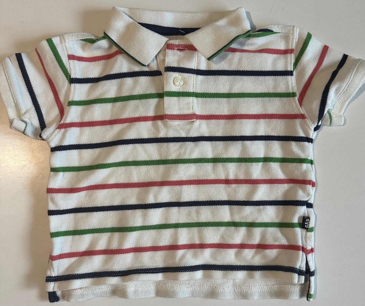 Baby Gap, Striped Collared T-Shirt - 18-24 Months