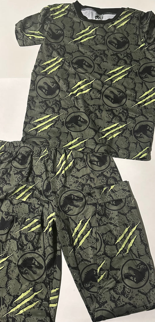 *Play* Unknown Brand, Two-Piece Dinosaur Pyjamas - Size Large (10/12)