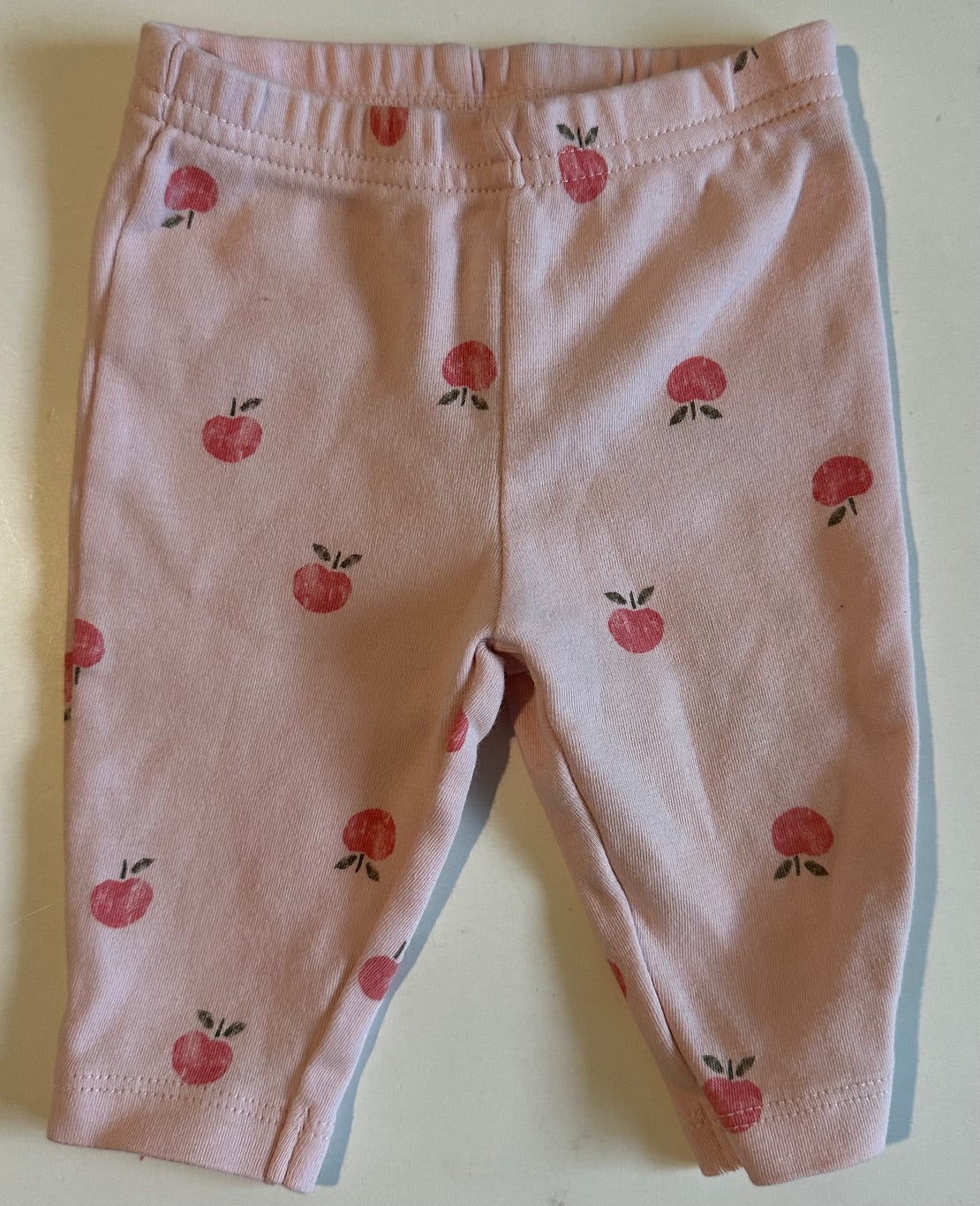 Child of Mine, Pink Apple Pants - 0-3 Months