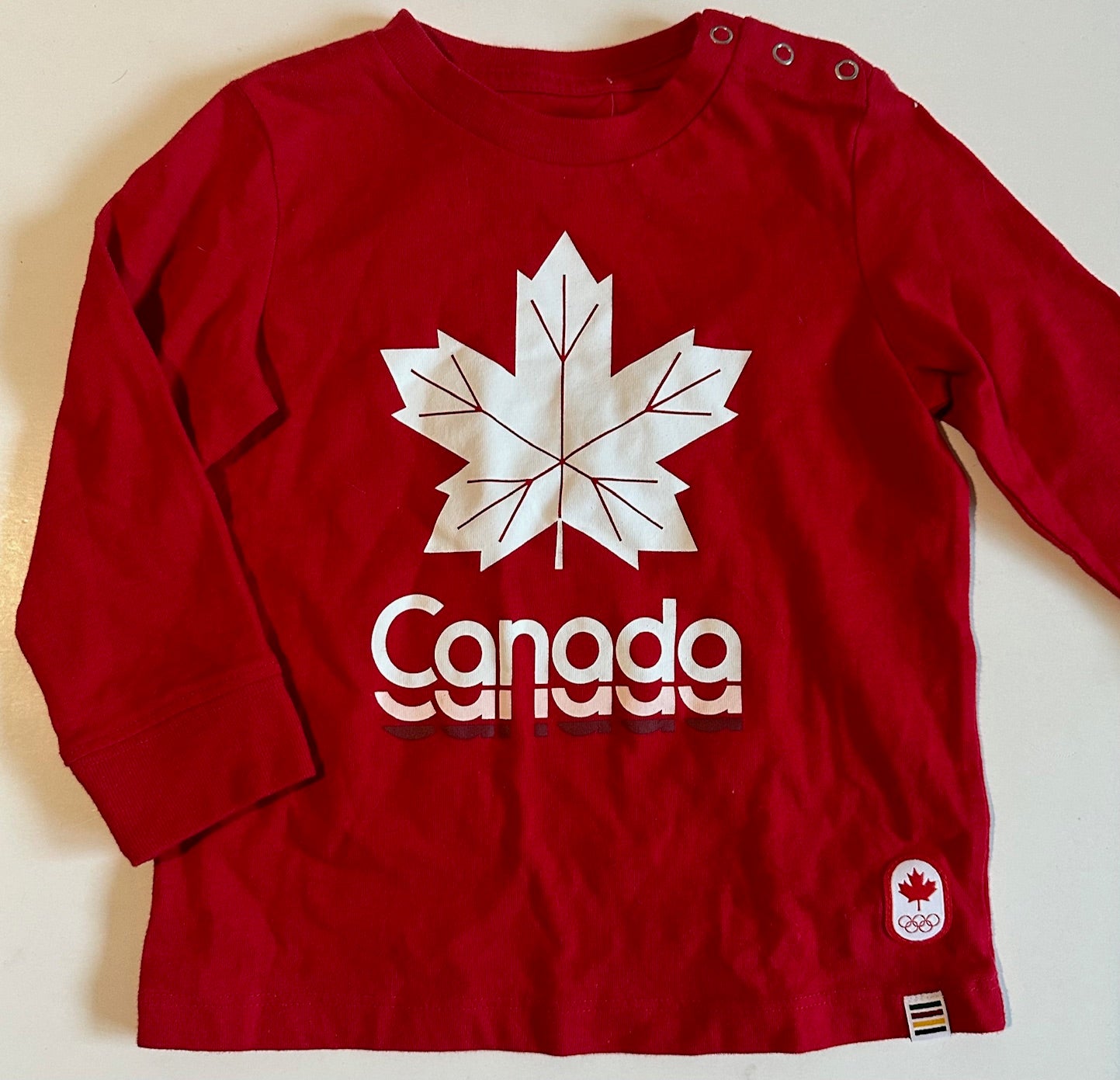 Unknown Brand, Red "Canada" Shirt - 12-18 Months