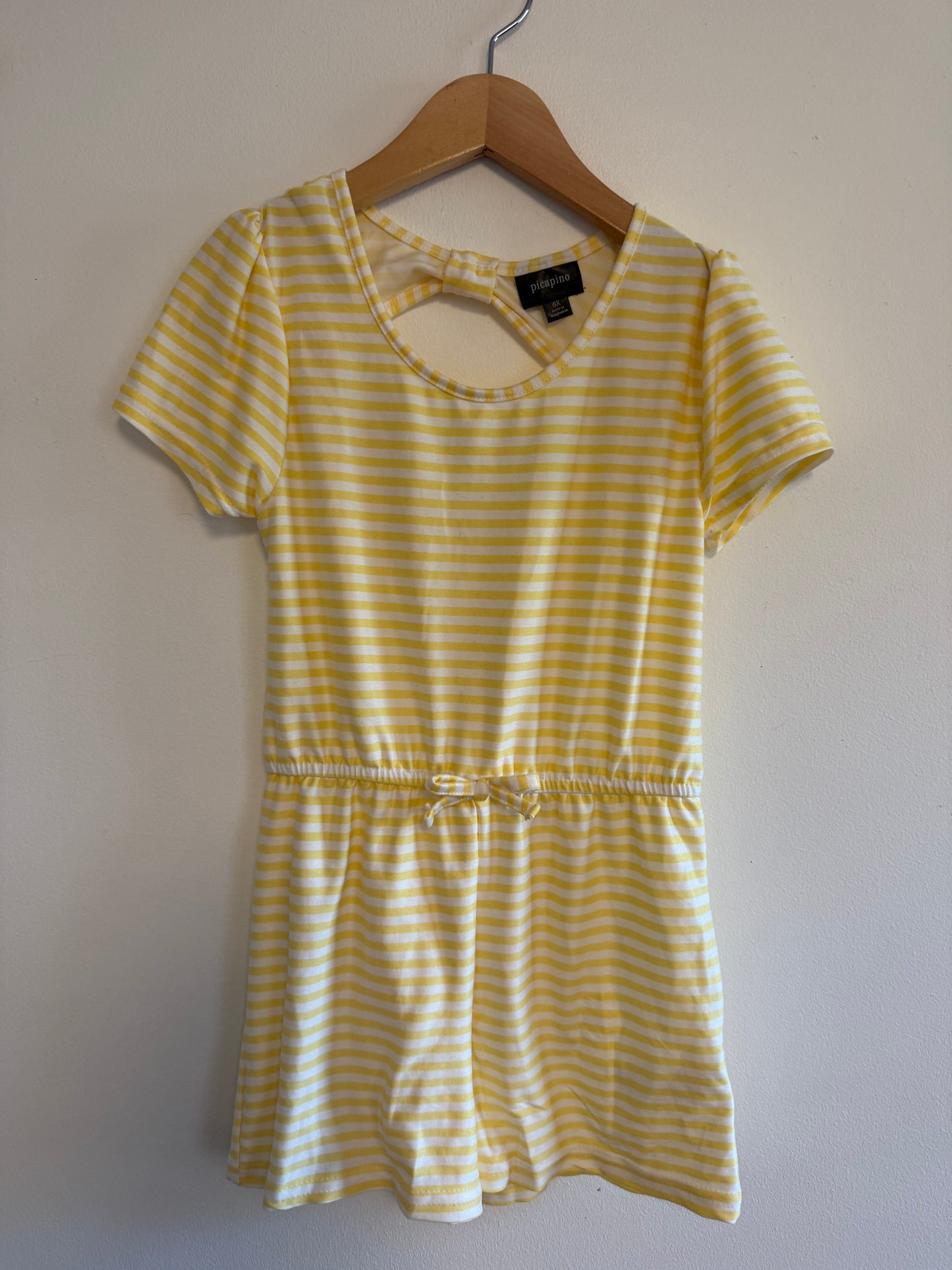 PICCAPINO STRIPPED ROMPER SIZE 6