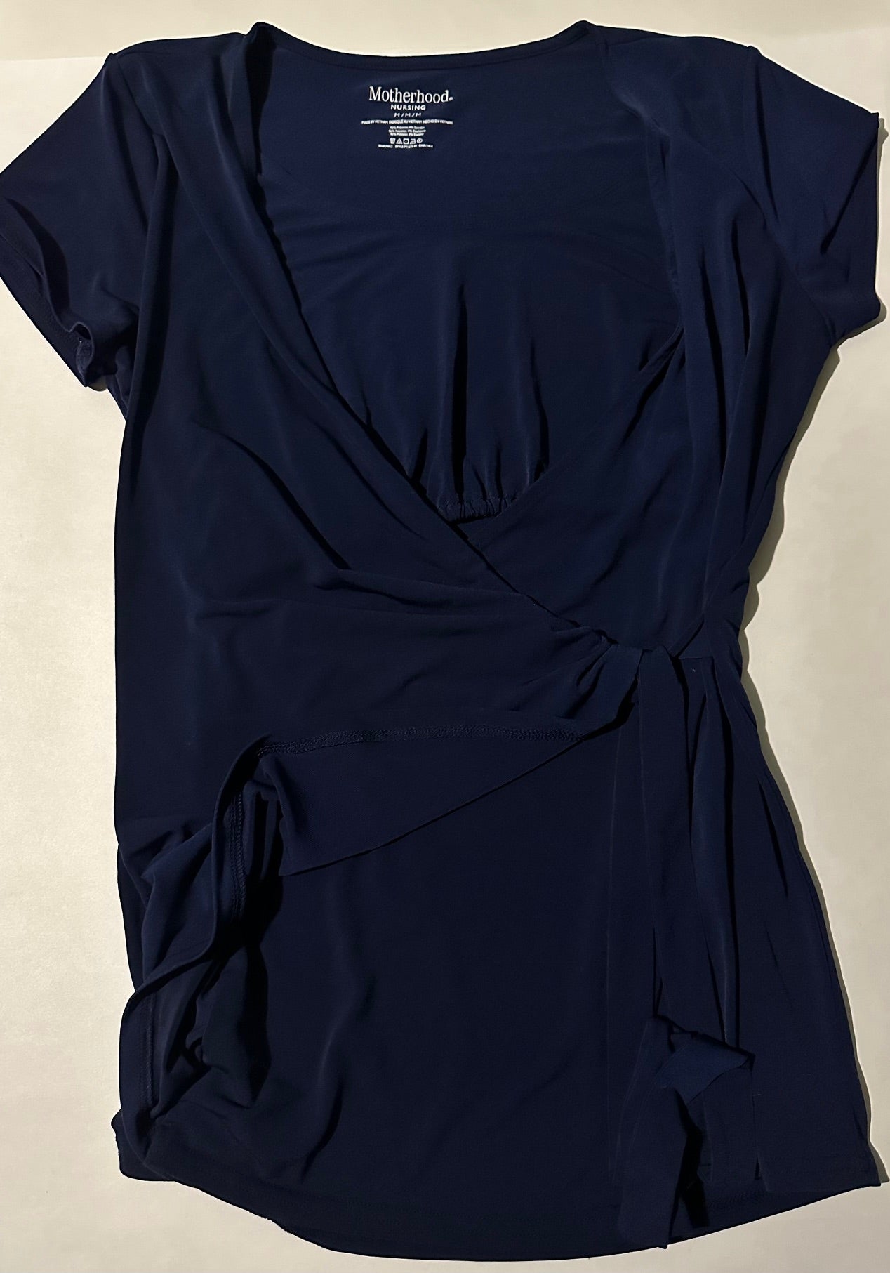 Motherhood Nursing, Navy Blue Maternity and Nursing Shirt - Size Medium