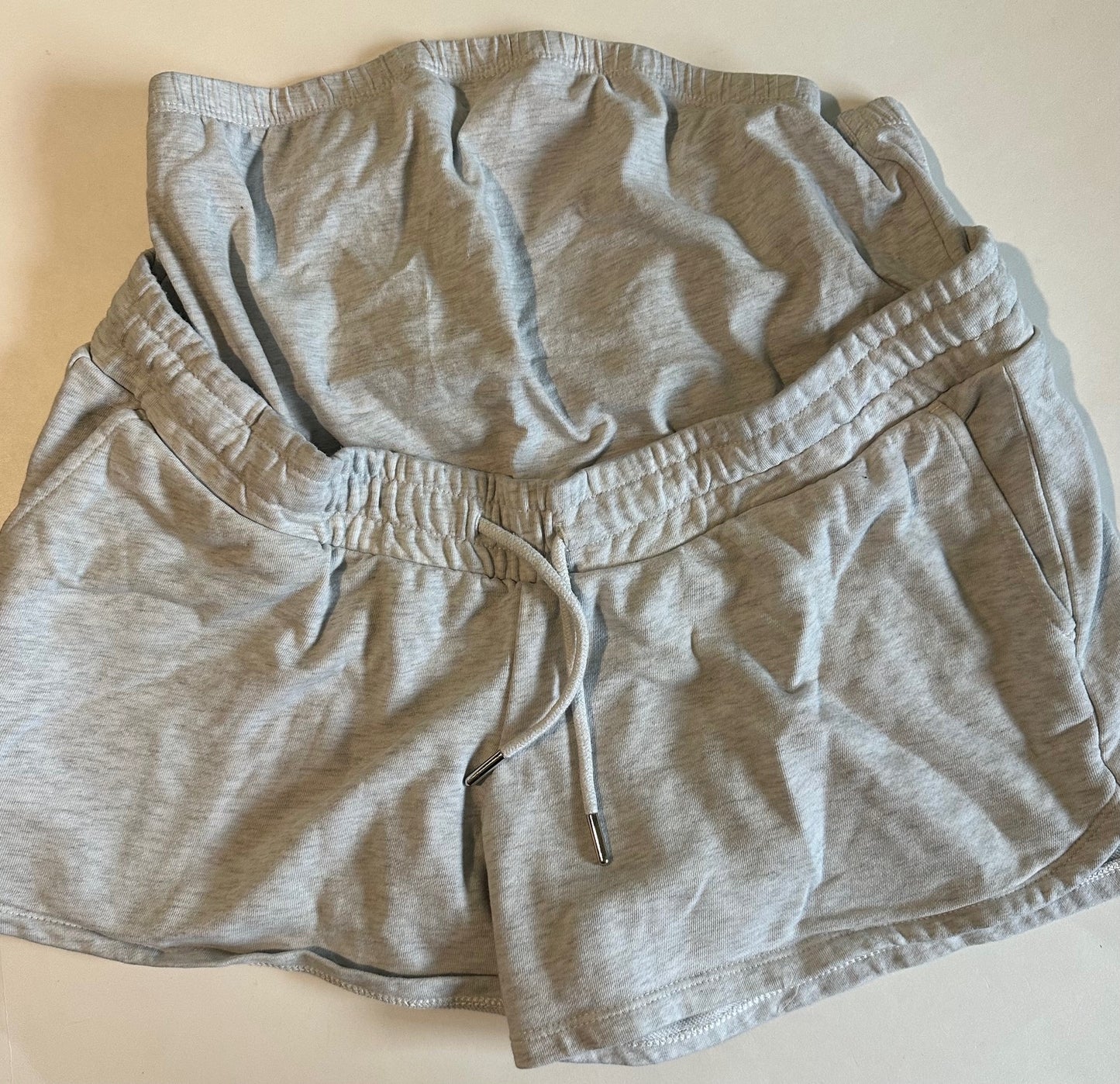 H&M, Light Grey Maternity Shorts - Size Medium