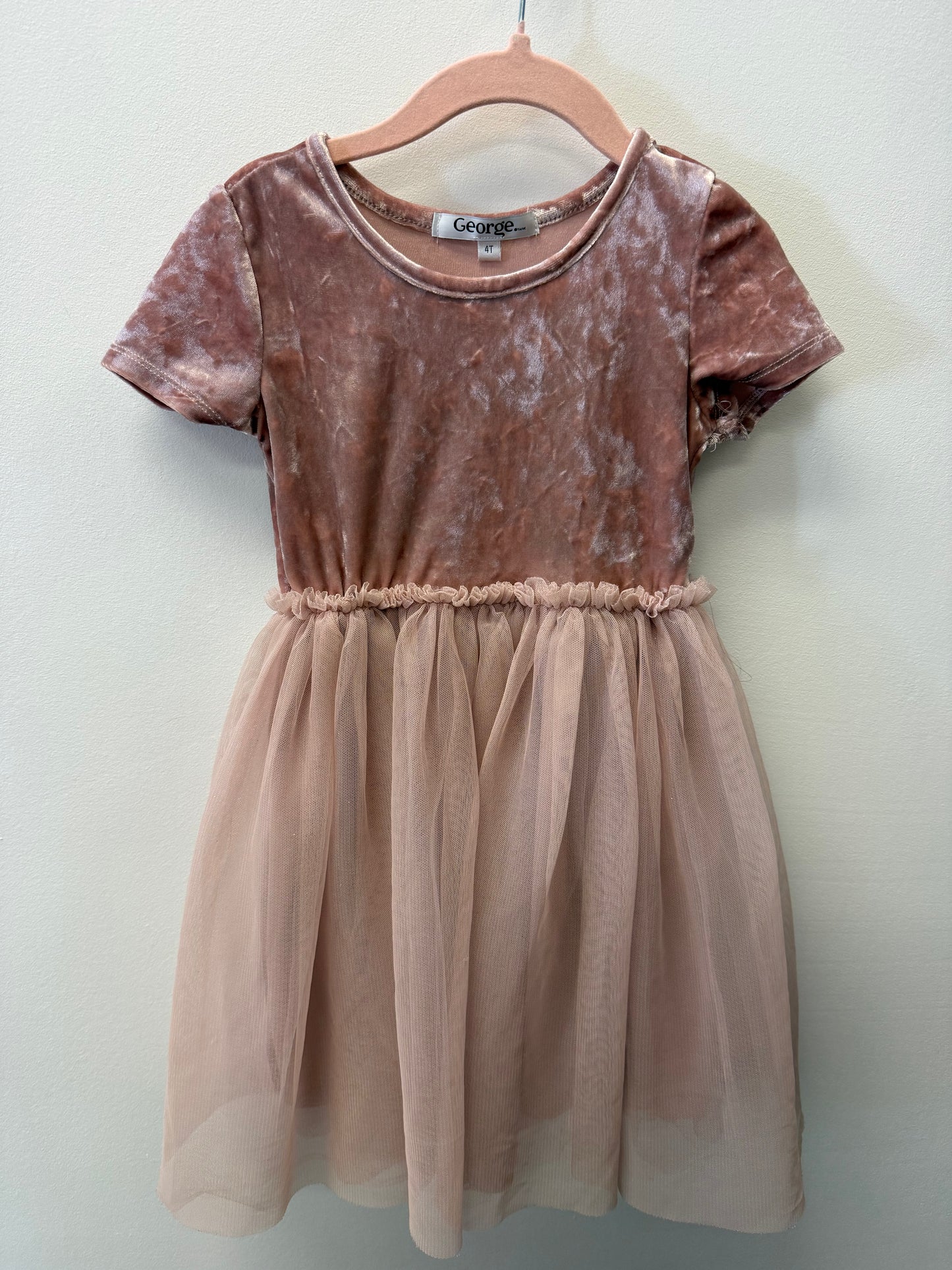 GEORGE VELVET DRESS SIZE 4T