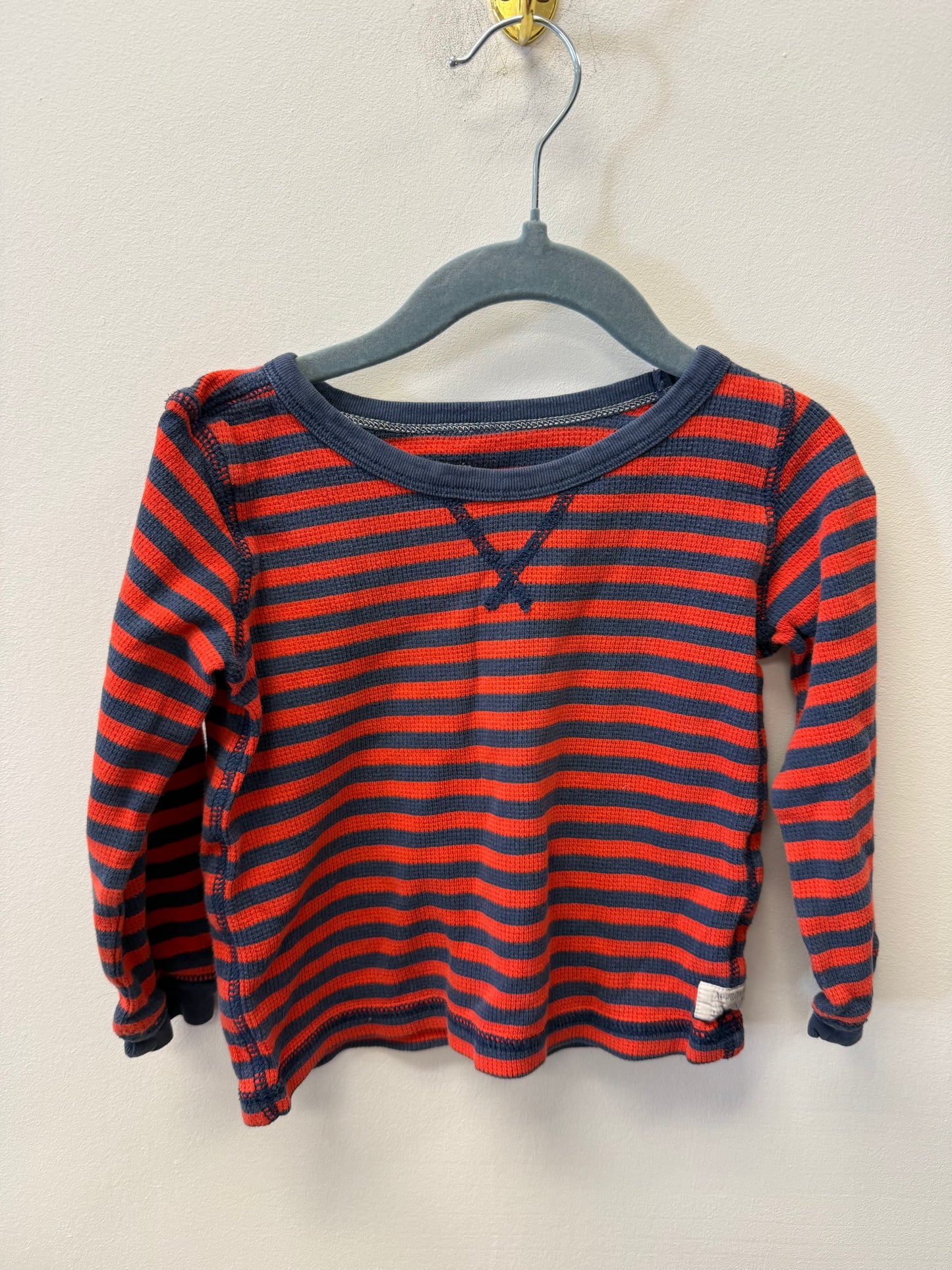 CARTERS WAFFLE KNIT STRIPPED SHIRT SIZE 24M