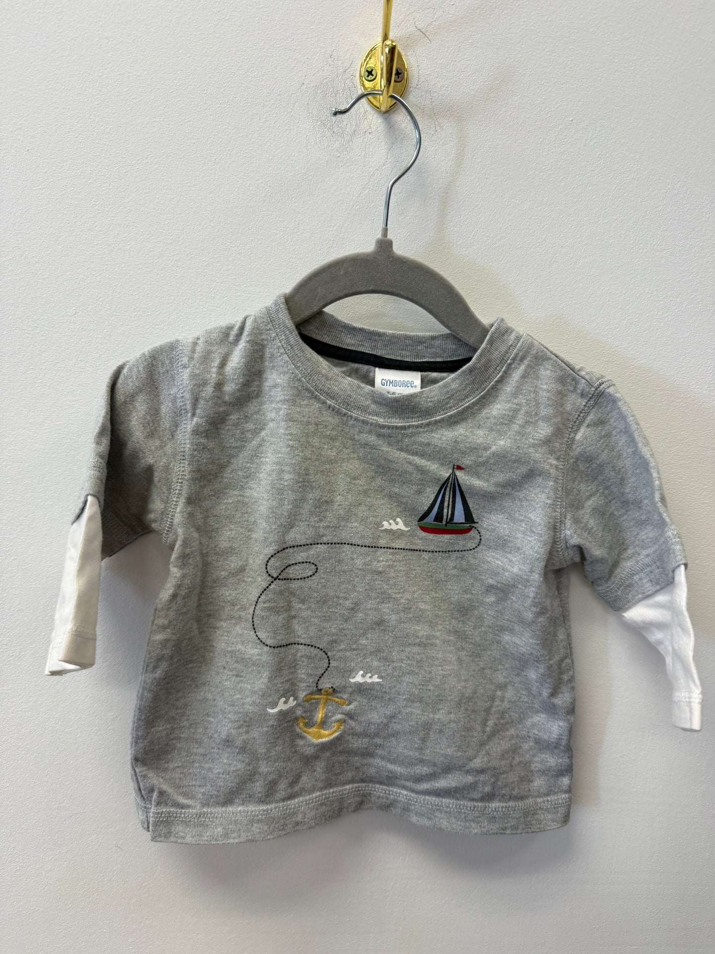 GYMBOREE SAILBOAT SHIRT SIZE 3-6M