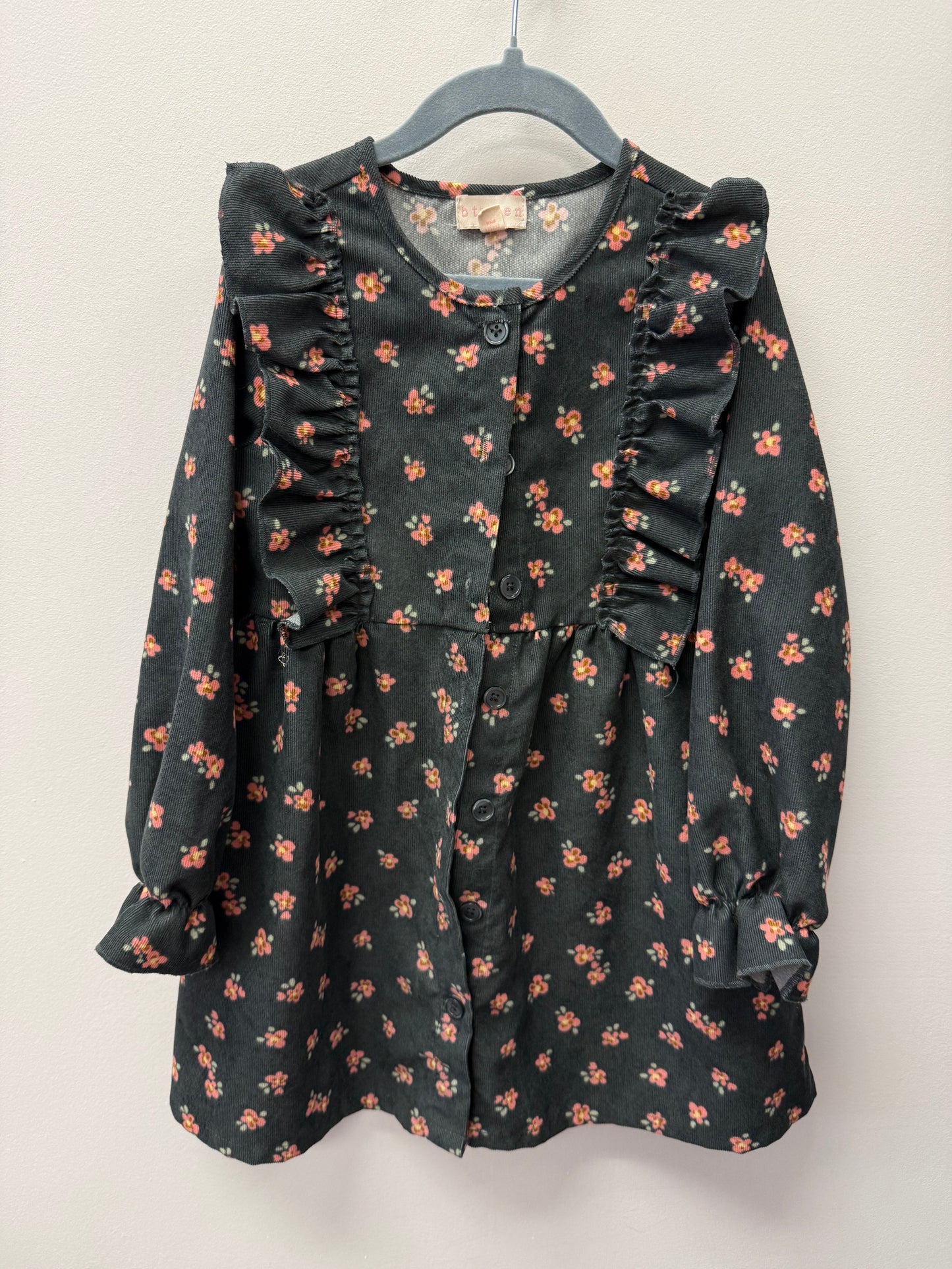 BTWEEN FLORAL COURDAROY DRESS SIZE 5