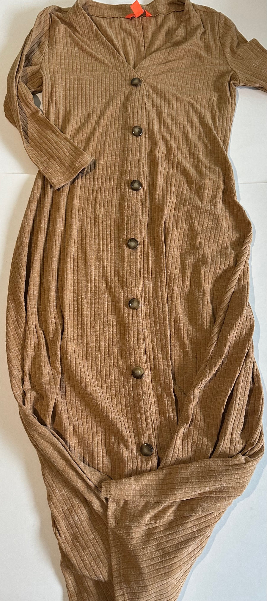 *Adult* Joe Fresh, Light Brown Dress with Buttons - Size Small