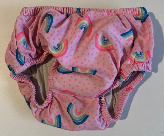 Sea Me Swim, Pink Rainbows Swim Diaper - 18-24 Months