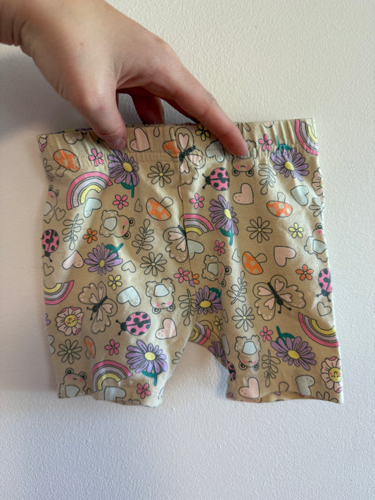 GEORGE RAINBOW SHORTS SIZE 6-12M
