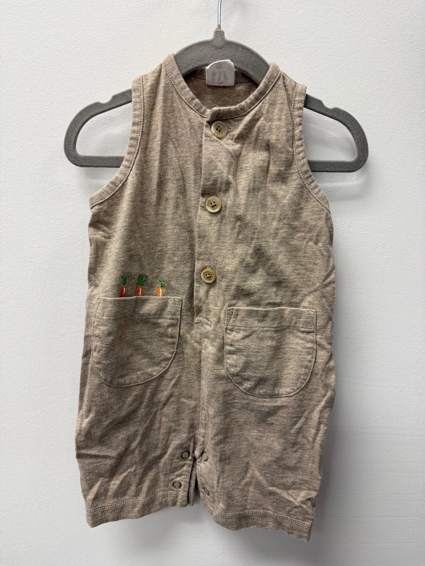H&M CARROT ROMPER SIZE 3-6M