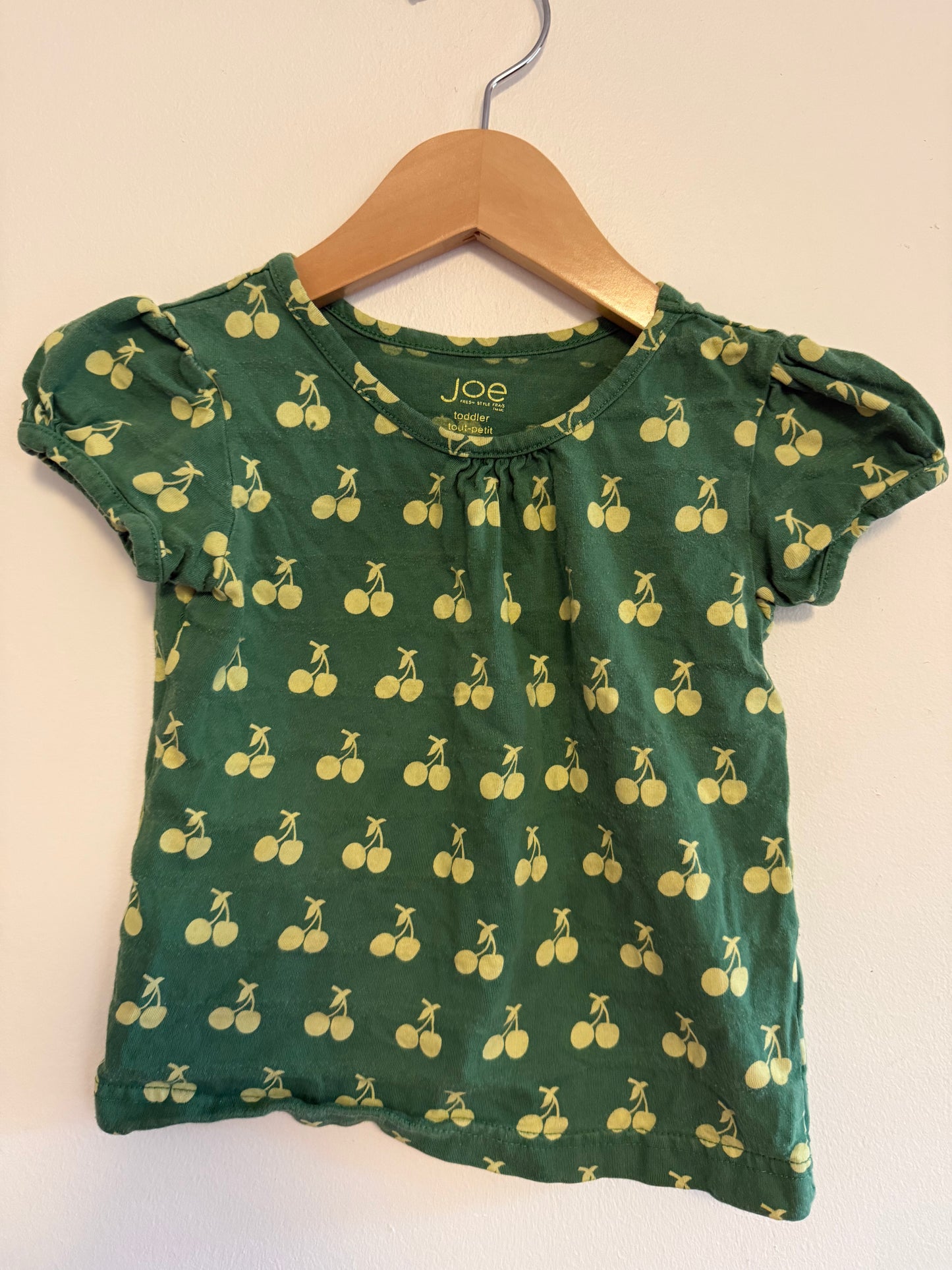 JOE FRESH CHERRY SHIRT SIZE 3T