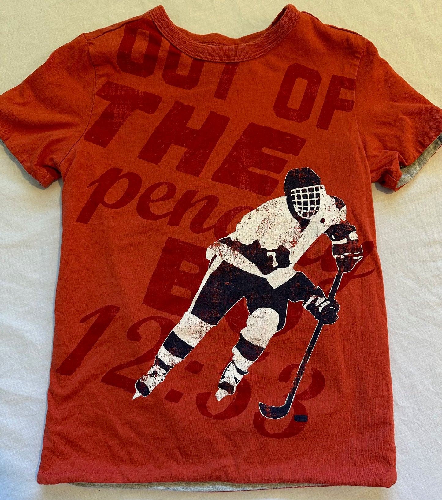 Unknown Brand, Reversible "Out of the Penalty Box" T-Shirt - Size 6-7