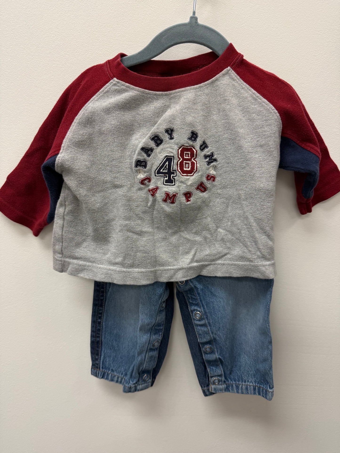 BUM KIDS 2 PIECE OUTFIT SIZE 12M