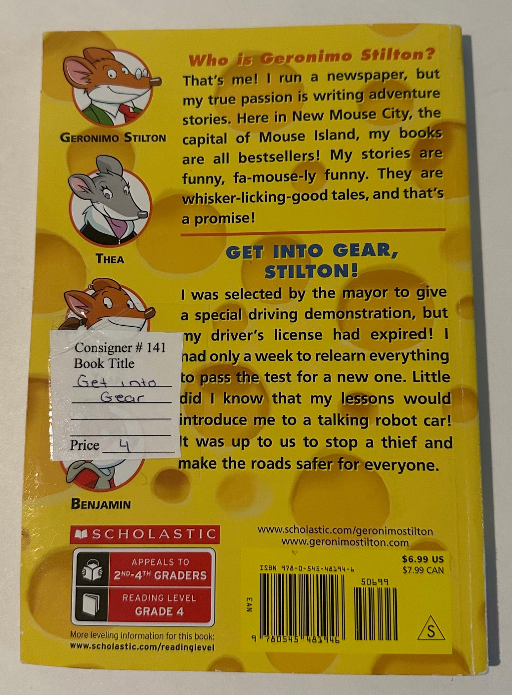 "Geronimo Stilton: Get Into Gear, Stilton!"