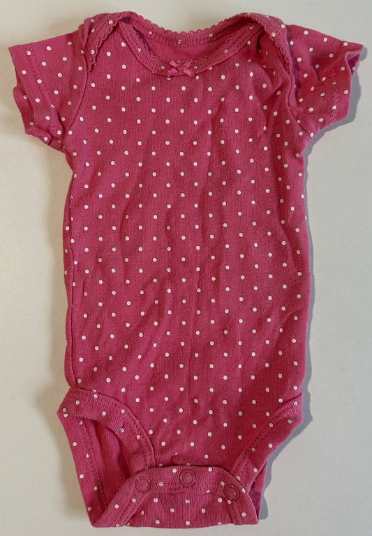 Carter's, Pink Polka-Dot Onesie - Newborn