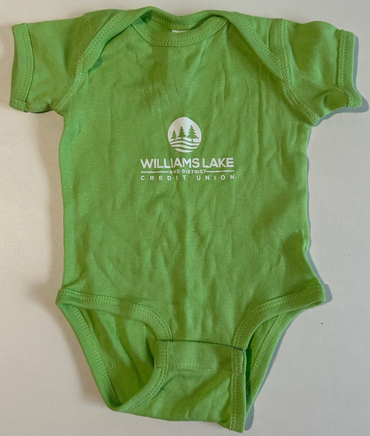 Rabbit Skins, Green Credit Union Onesie - 6 Months