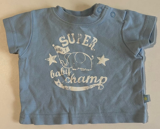 Miniclub, Blue "Super Baby" T-Shirt - Newborn