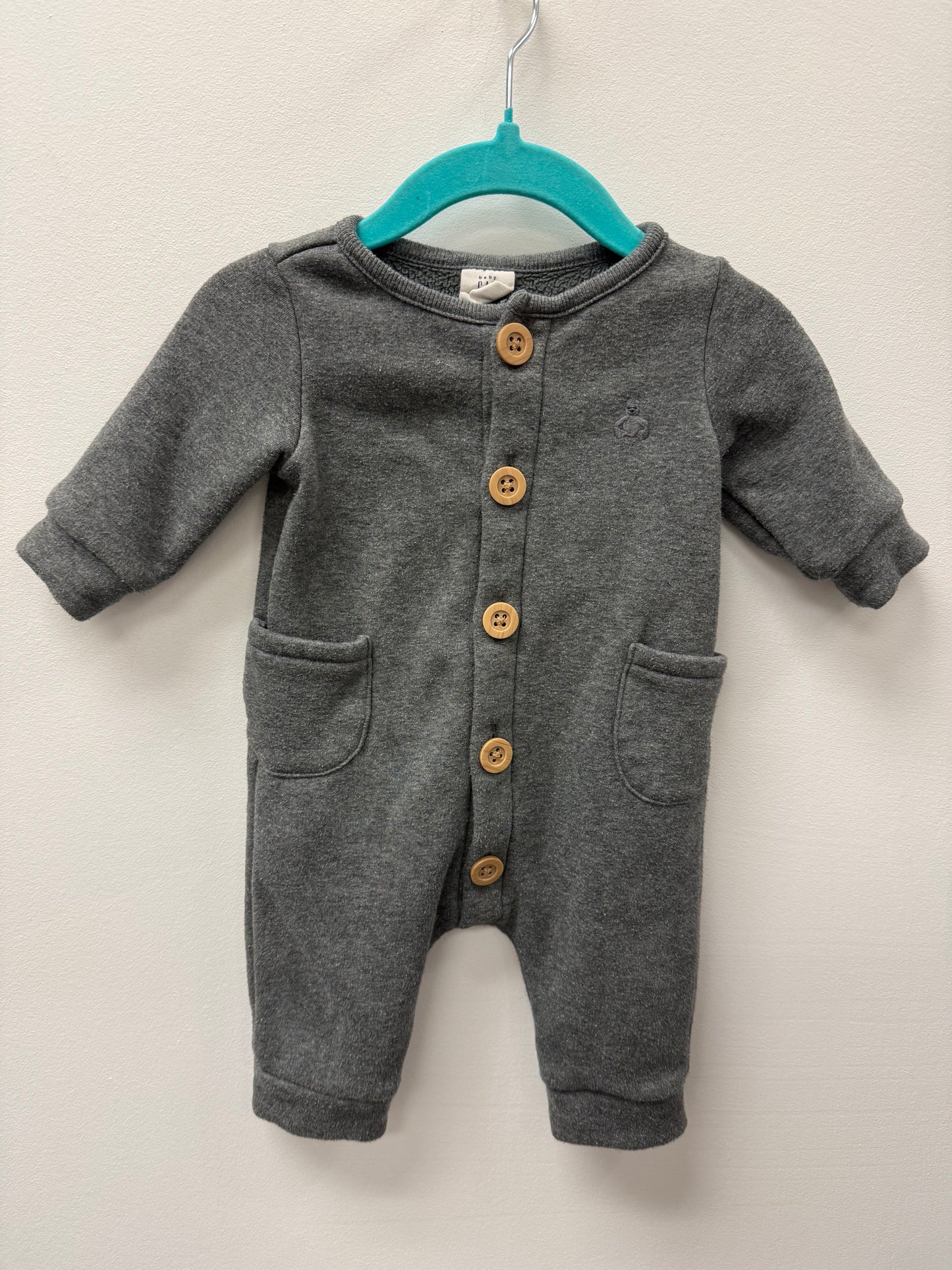 BABY GAP FLEECE LINED ONE PIECE SIZE 0-3M