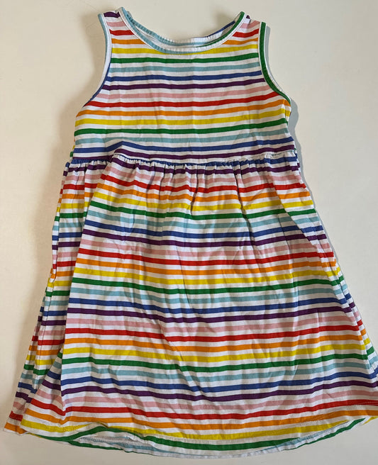 George, Rainbow Striped Dress - Size 5T