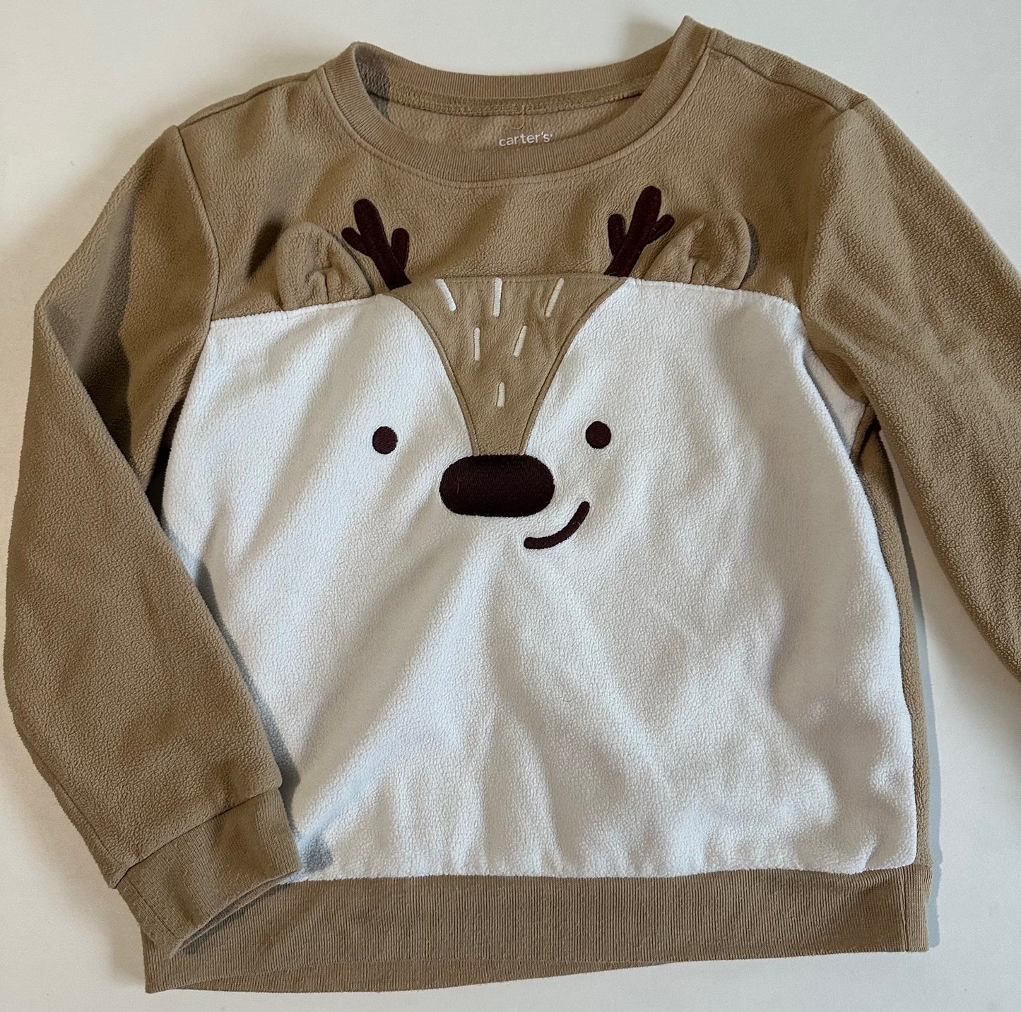 *Play* Carter's, Fleece Deer Pullover - Size 5T