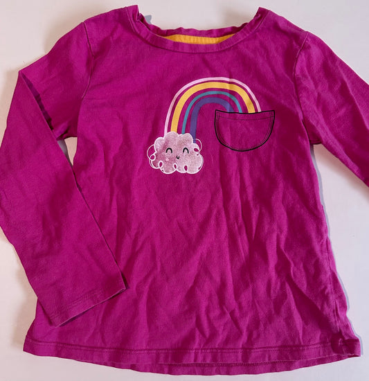 George, Pink Rainbow Shirt - Size 5T