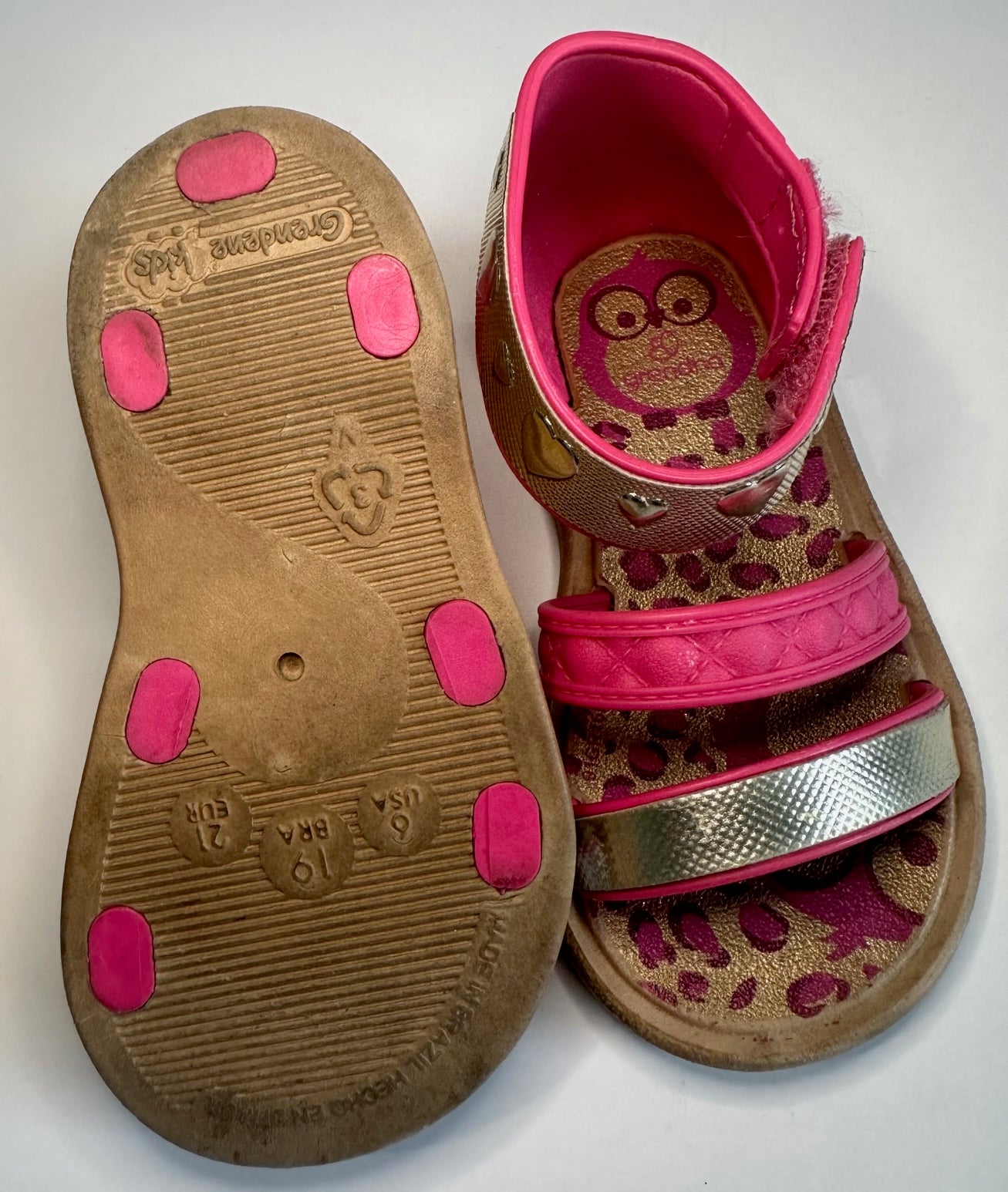 Pink hot sale kids sandals