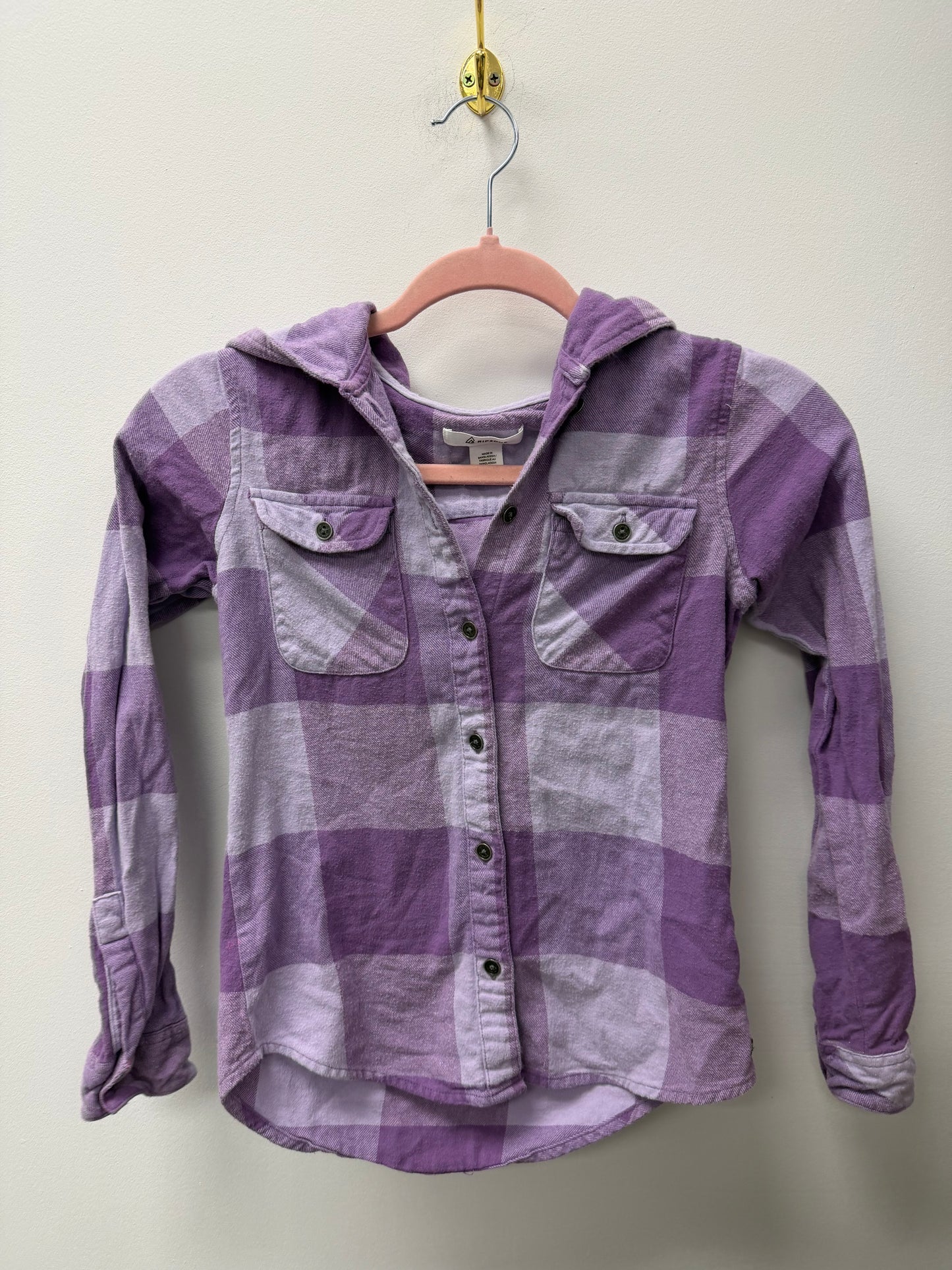 RIPZONE PURPLE PLAID SIZE 10-12
