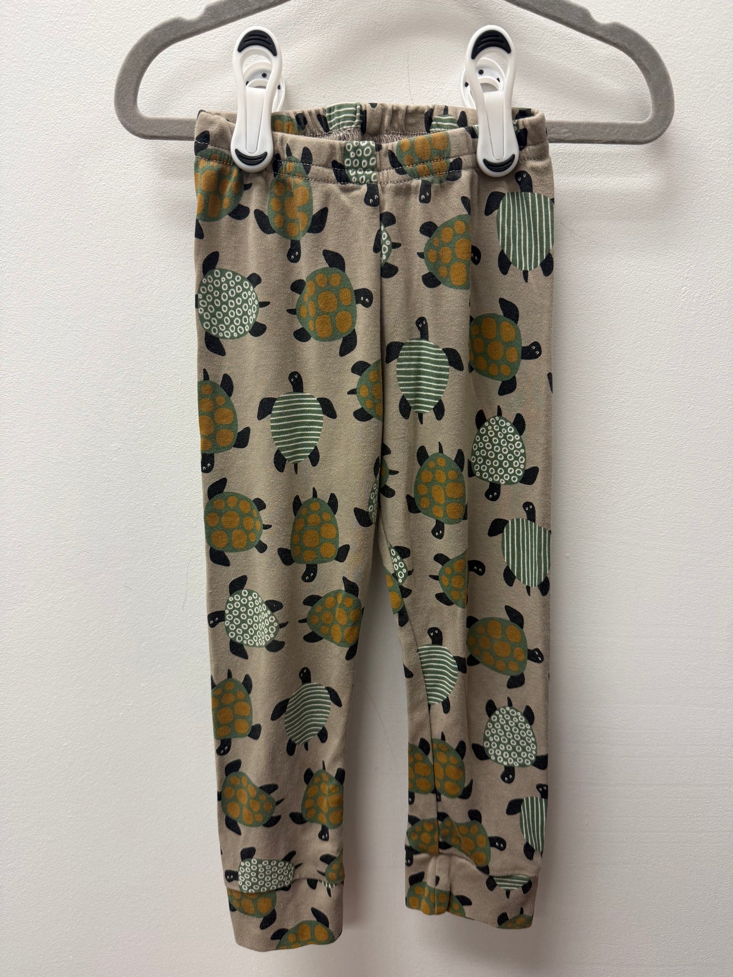 LITTLE & LIVELY TURTLE LEGGINGS SIZE 3T