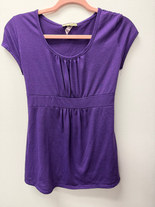 MY LIL BUMP PURPLE MATERNITY SHIRT SIZE LARGE