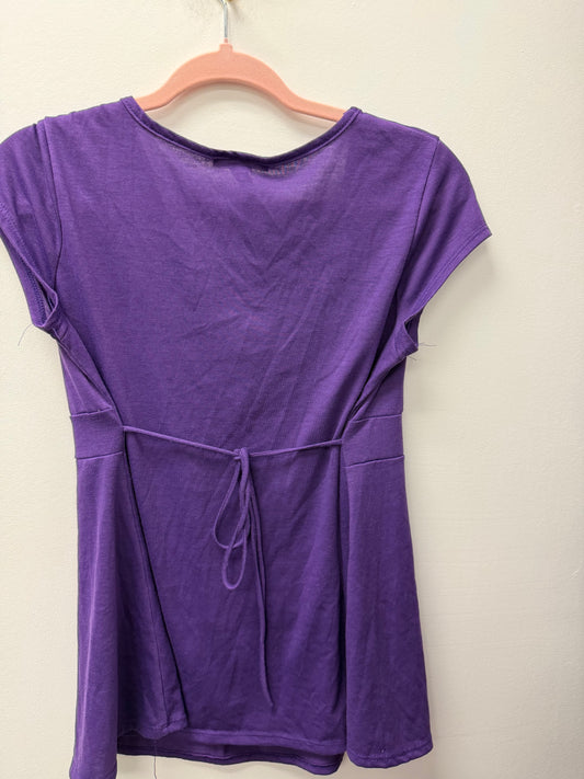MY LIL BUMP PURPLE MATERNITY SHIRT SIZE LARGE
