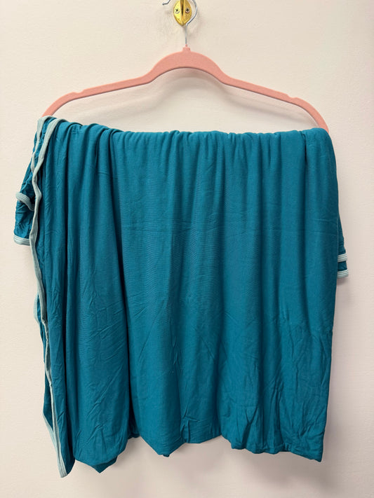 LARGE BLUE KICKEE PANTS THROW BLANKET
