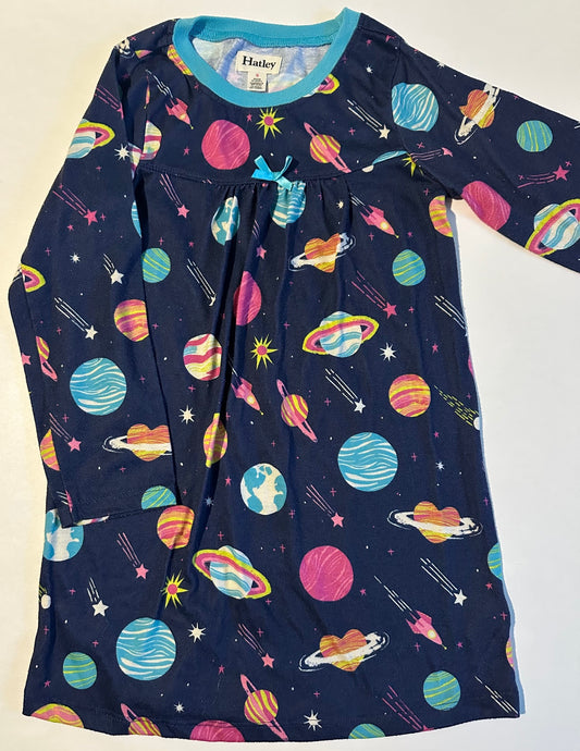 Hatley, Navy Blue Space Nightie - Size 5