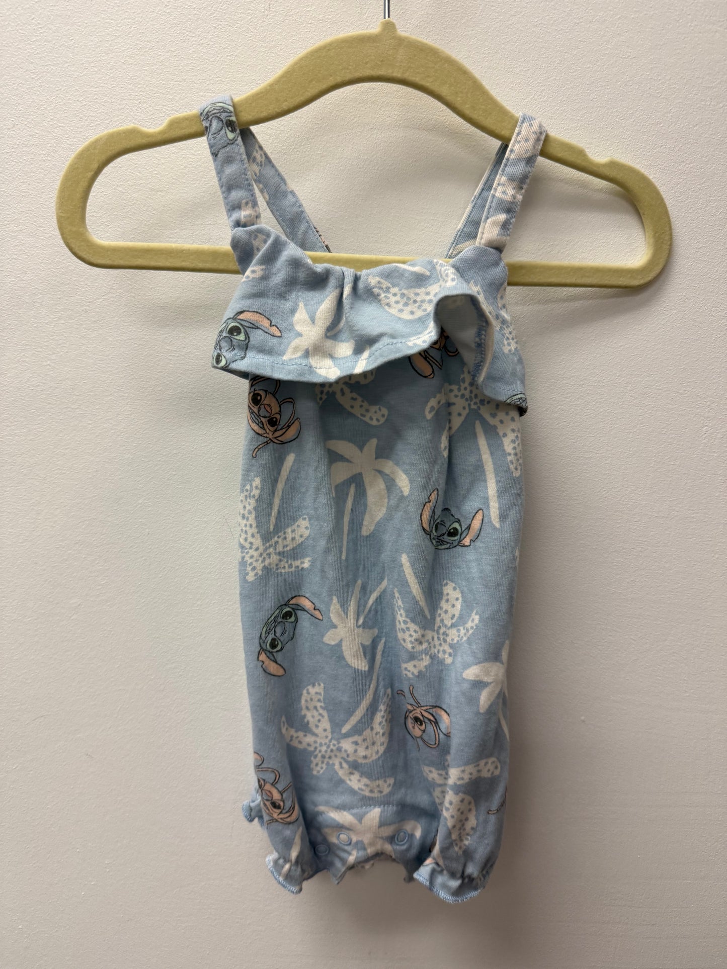 DISNEY STICH ROMPER SIZE 0-3M
