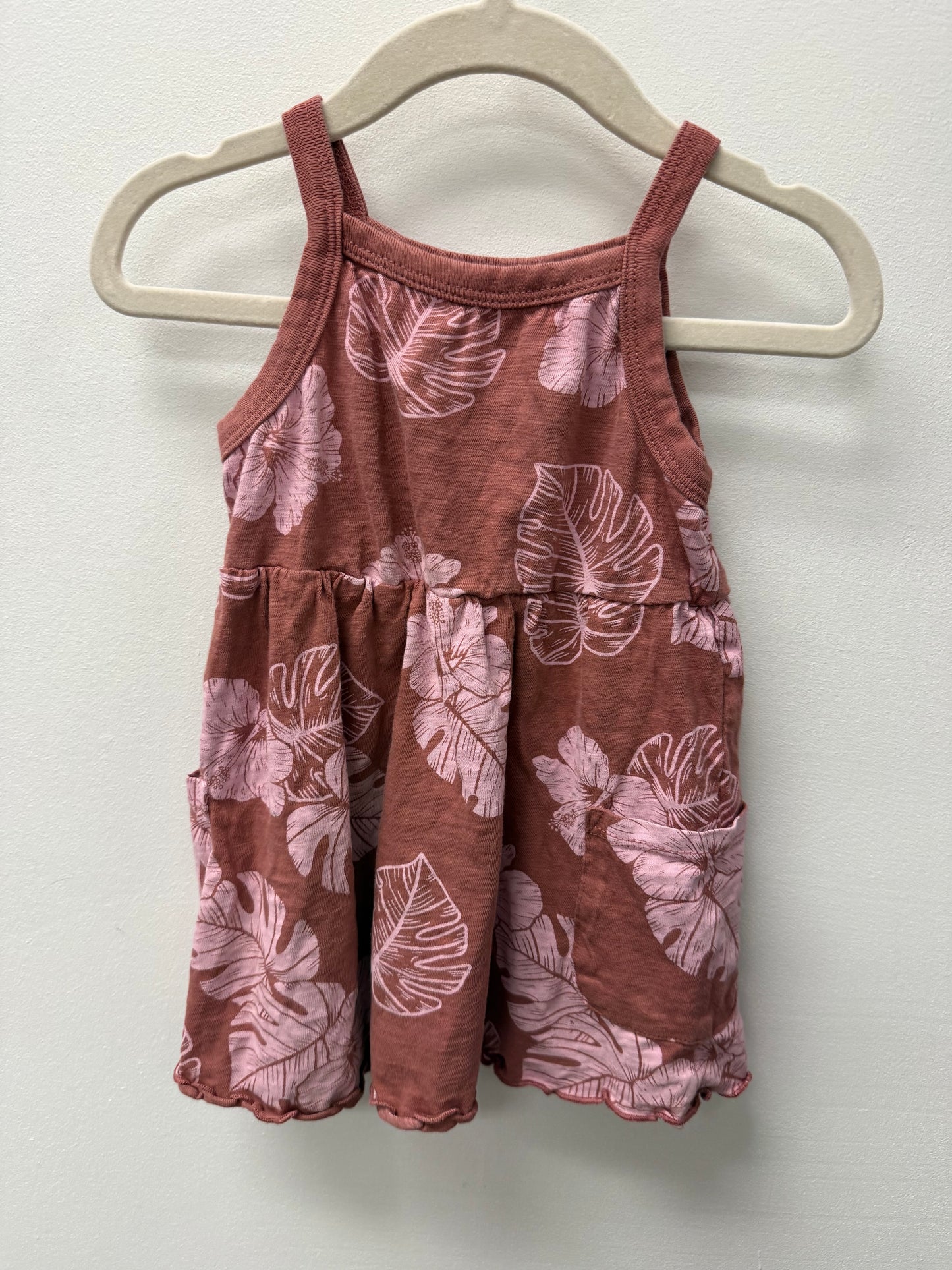 GEORGE LEAF POCKET DRESS SIZE 12-18M
