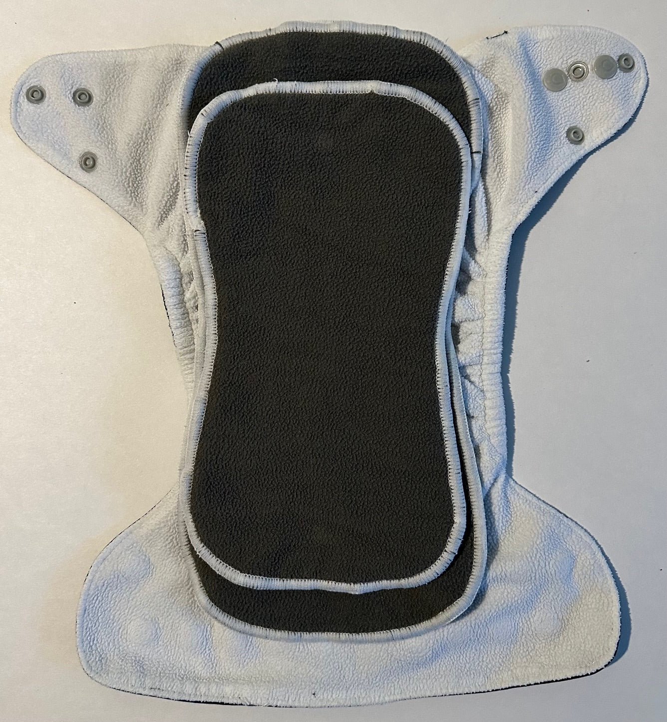 Lil Helper, Black Cloth Diaper with Inserts - 7-35 Lbs.