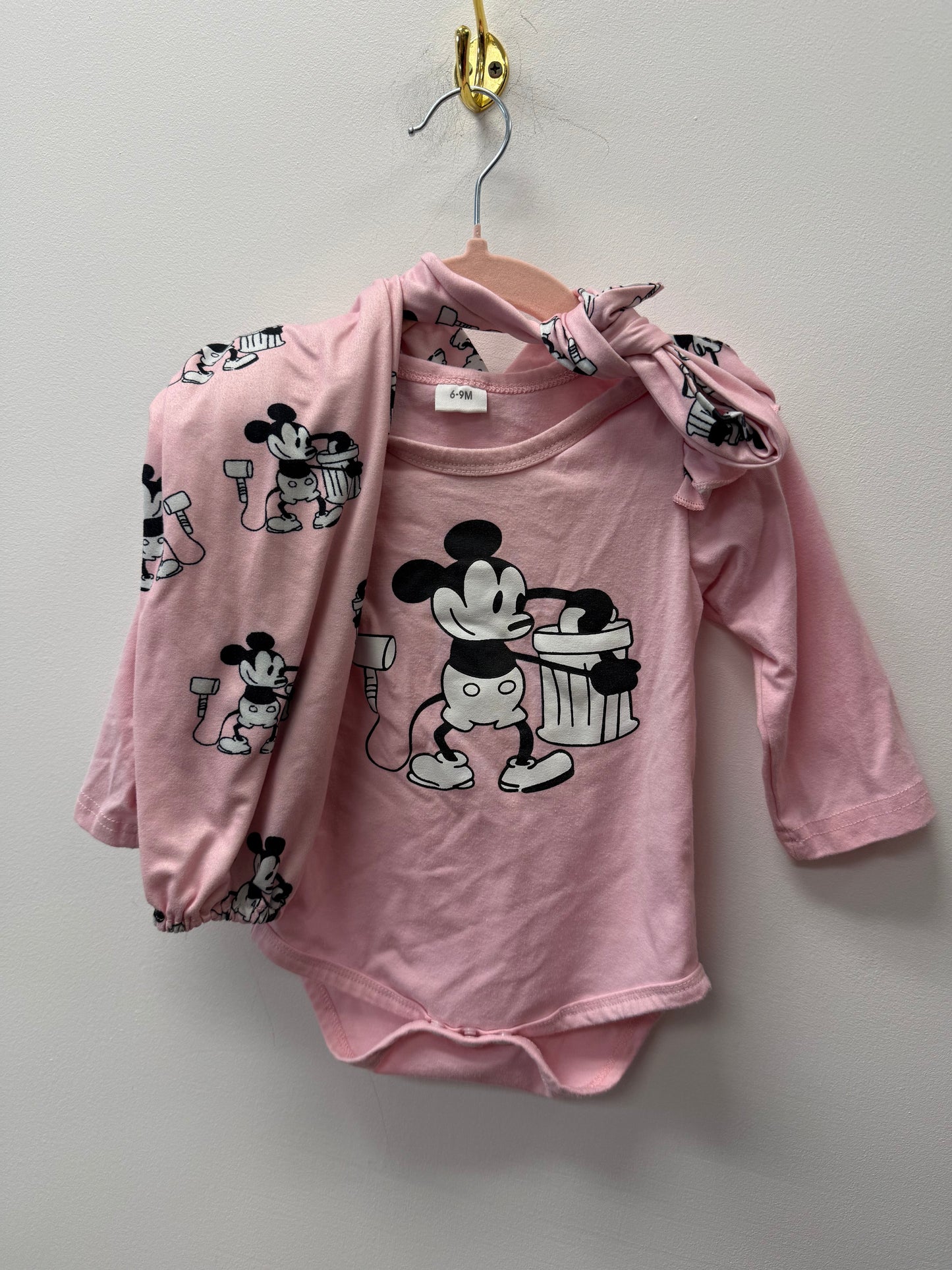DISNEY MINNIE MOUSE 3 PIECE OUTFIT SIZE 6-9M