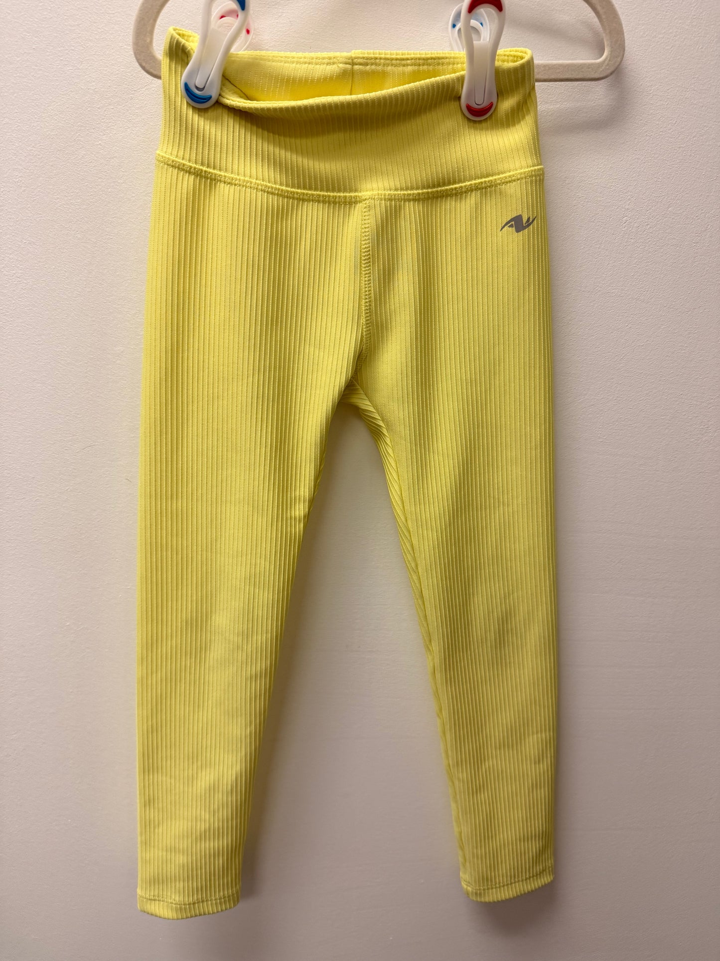 ATHLETIC WORKS YELLOW LEGGINGS SIZE 6