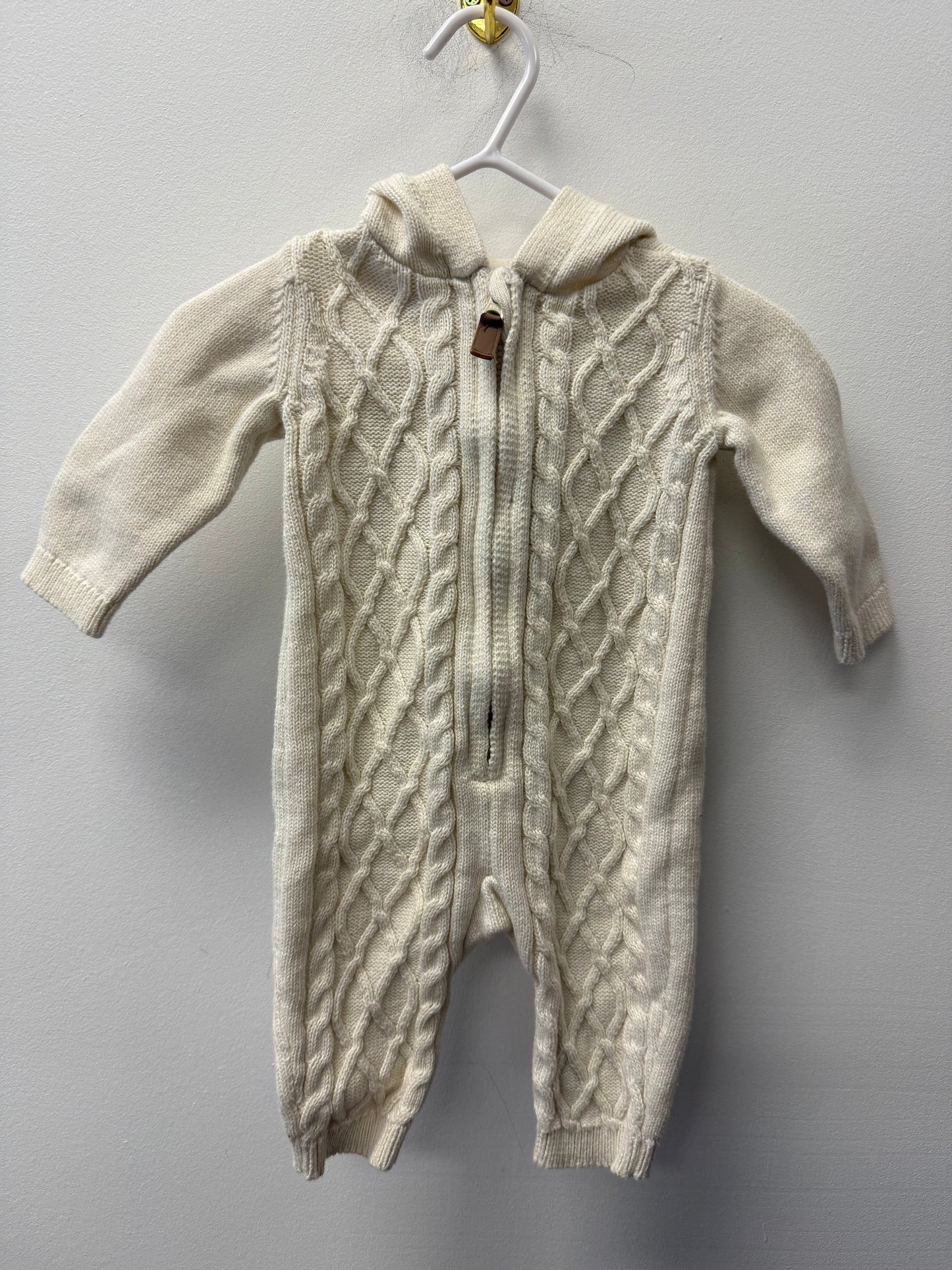 CARTERS WHITE KNITTED ONE PIECE SIZE 3M