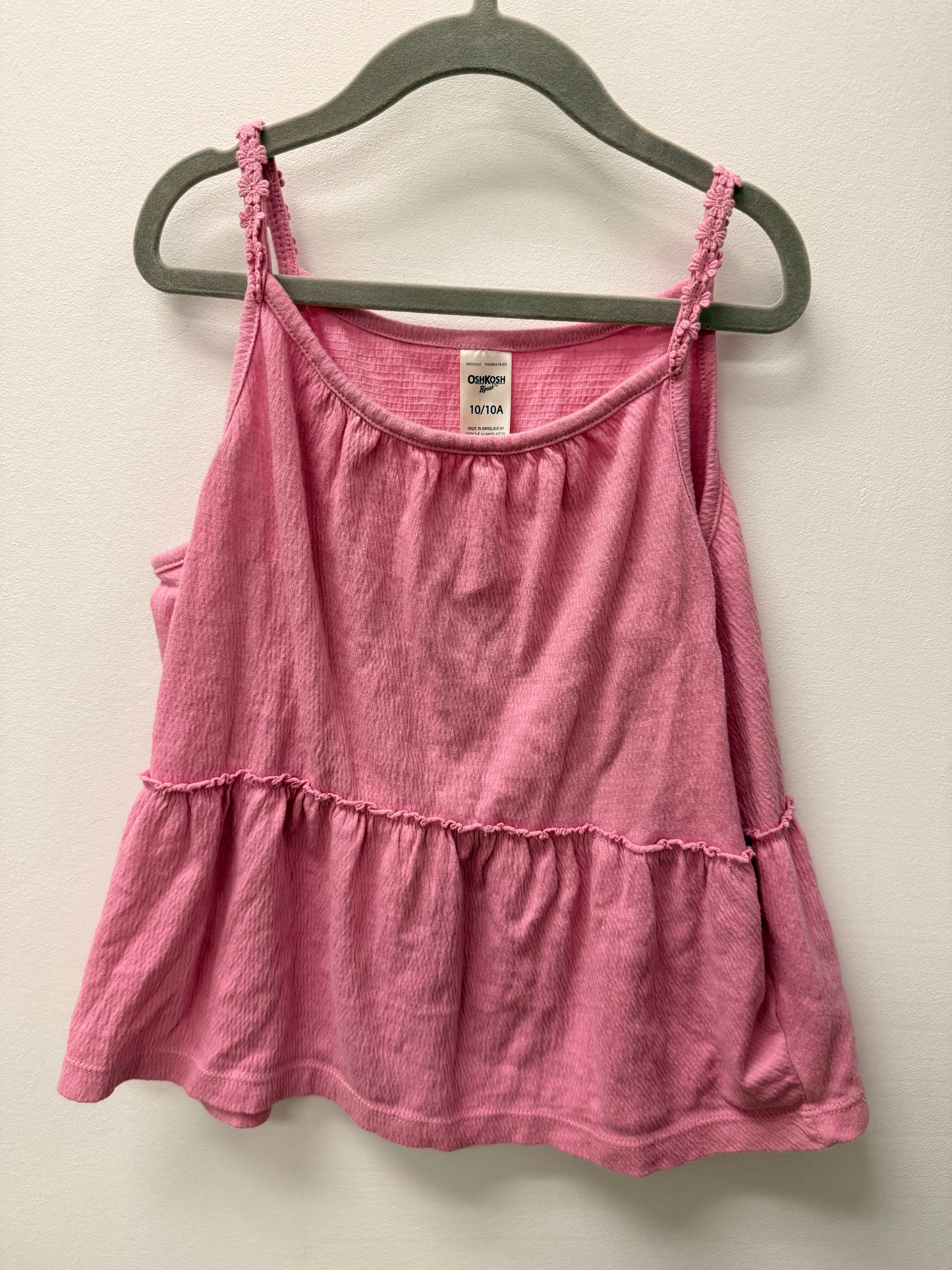 OSHKOSH PINK TANK SIZE 10