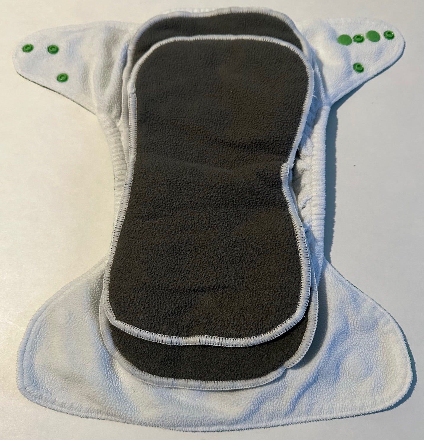 Lil Helper, Green Cloth Diaper with Inserts - 7-35 Lbs.