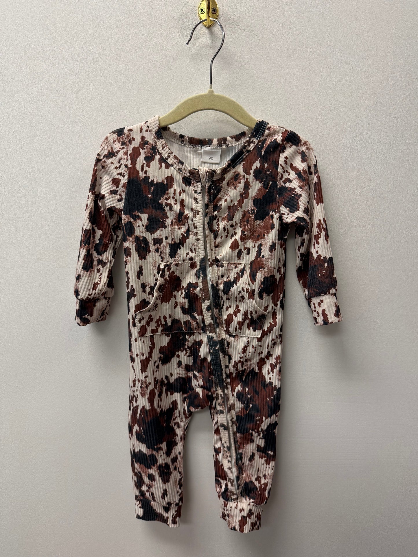 COW PRINT ONE PIECE SIZE 18-24M