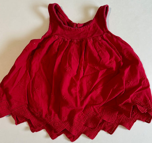 Baby B'Gosh, Red Eyelet Top - Size 2T