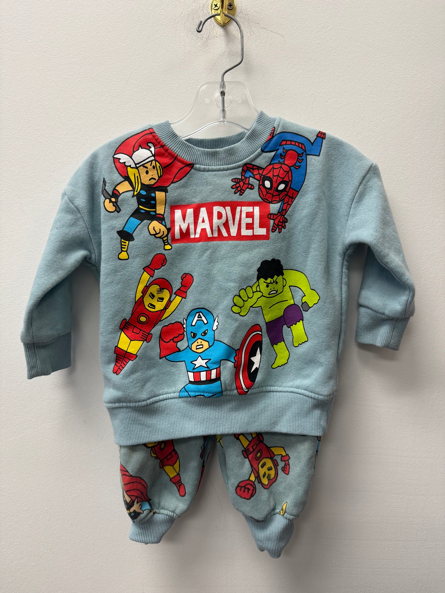 MARVEL 2 PIECE SET SIZE 12M