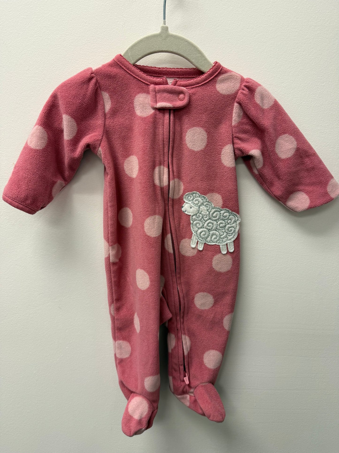CARTERS FLEECE SHEEP SLEEPER SIZE 0-3M